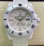 Swiss Rolex Submariner White Ceramic 5G Factory 3135 40mm Watch